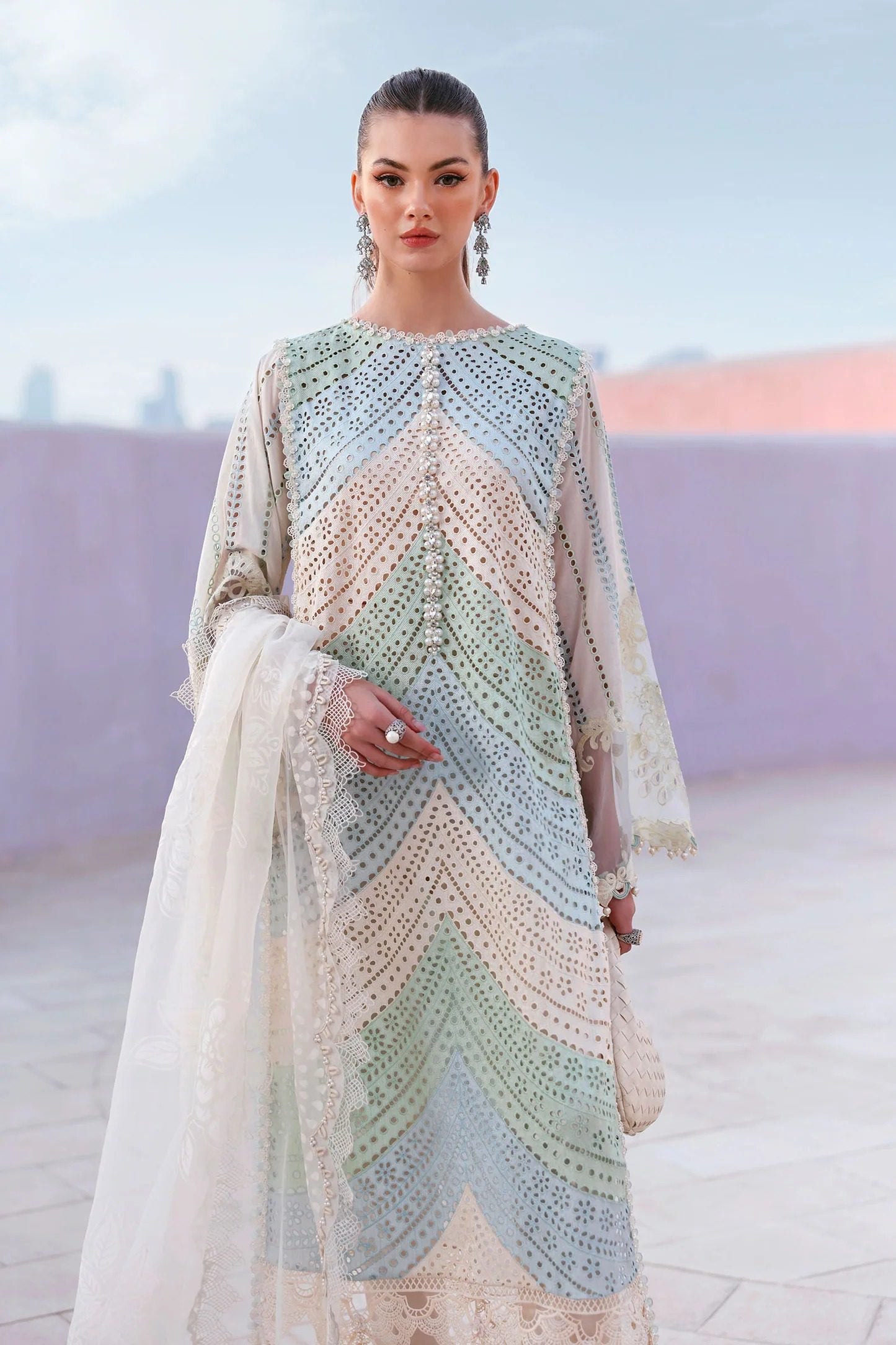 Mari B Embroidered Luxury Lawn - Eid Collection