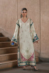 Ethnic OffWhite luxury 2Pc Silk Kaftan|137
