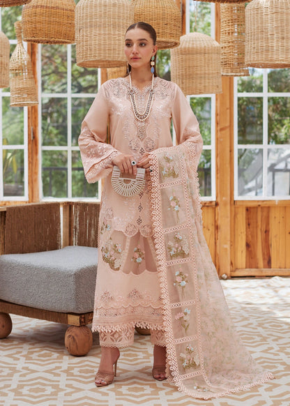 Crimson Peach And Green Dhanak Stuff|138
