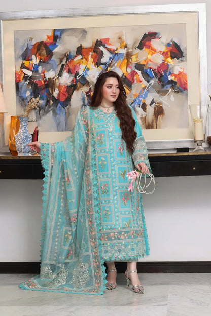 Aneelas Luxury Dhnak Emb Shirt|E134