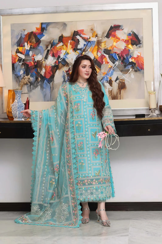 Aneelas Luxury Dhnak Emb Shirt|E134