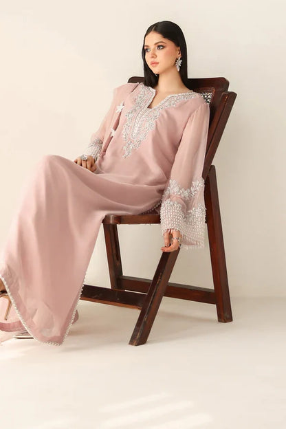 Baroque Luxury Chiffon Embroidered Suit 3 colours|E79