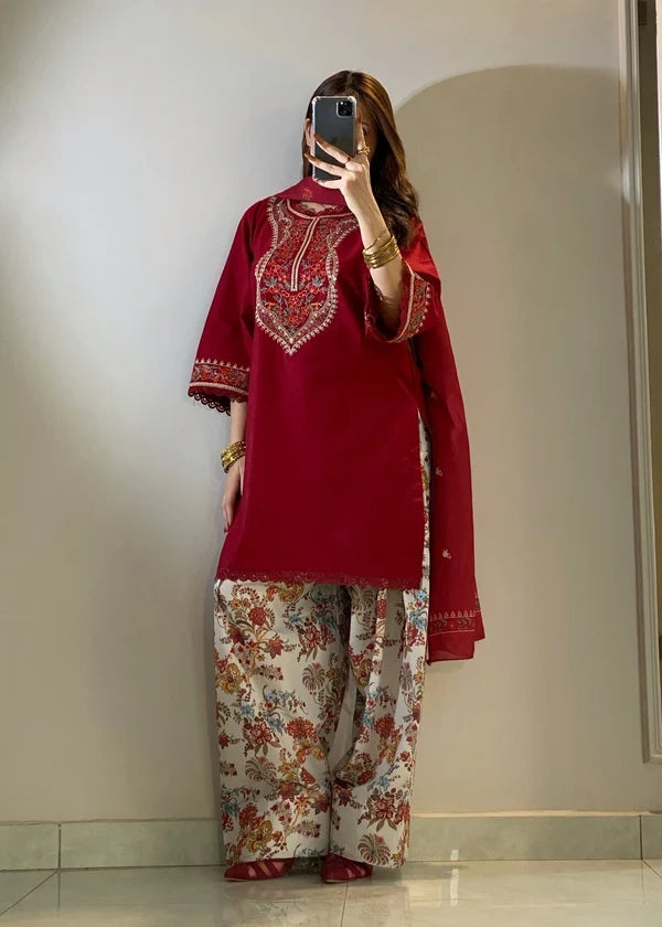 Kesar embroidered 2pc 3 Colours|142