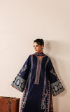 Navy blue embroidered Suit|E129