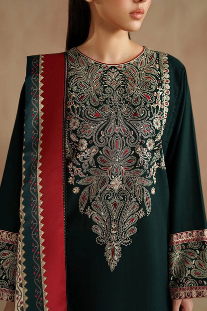 Jasmine | 3-Piece Embroidered Dhank Suit|E190