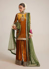 Luxury Embroidered Velvet 3-Piece Suit with Chiffon Dupatta|E154