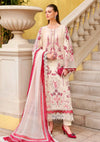 Maria B. off-white and pink embroidered |E17