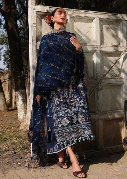 Hussain Rehar Embroidered 3-Piece Dhanak with Shawl|E180