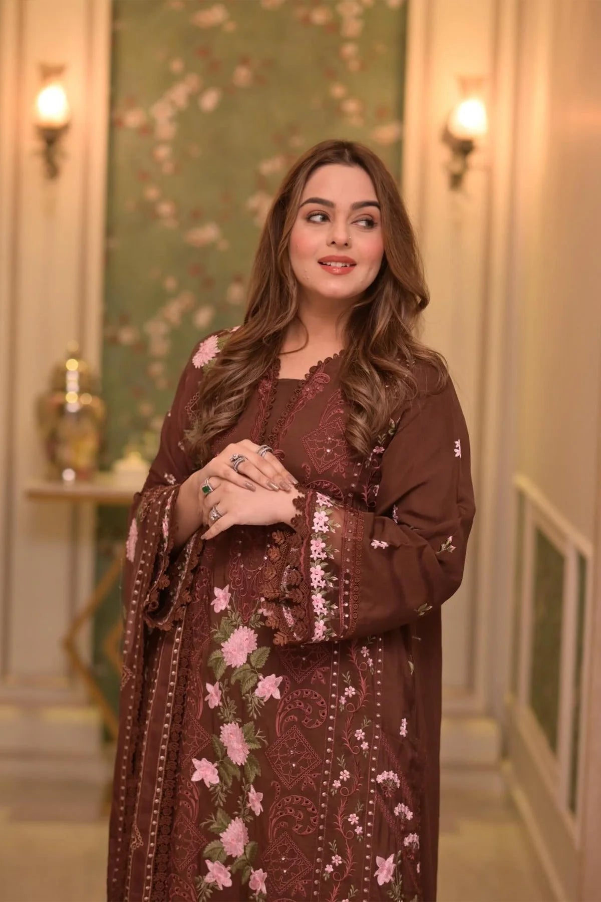 Aneelas Lawn Unstitched Embroidered