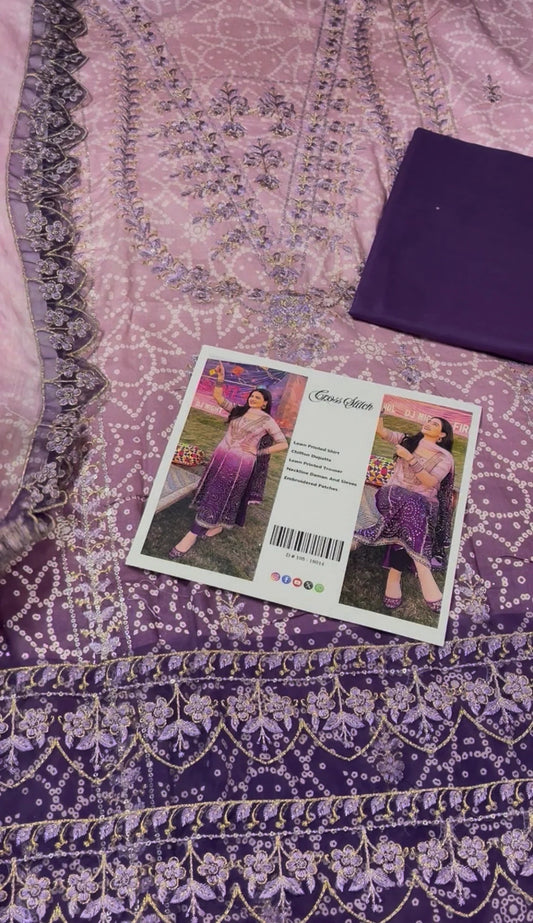Ombre Chunri Suit|E34