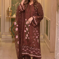 Aneelas Lawn Unstitched Embroidered