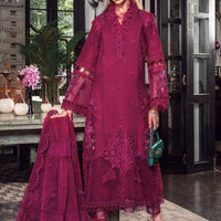 Maria B Magenta Chikankari Embroidery Collection