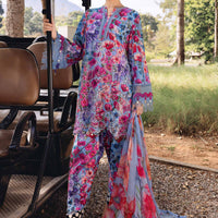 3 Piece Unstitched Embroidered Lawn Suit (Copy)