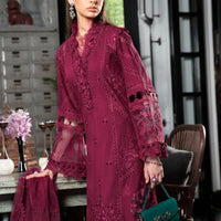 Maria B Magenta Chikankari Embroidery Collection
