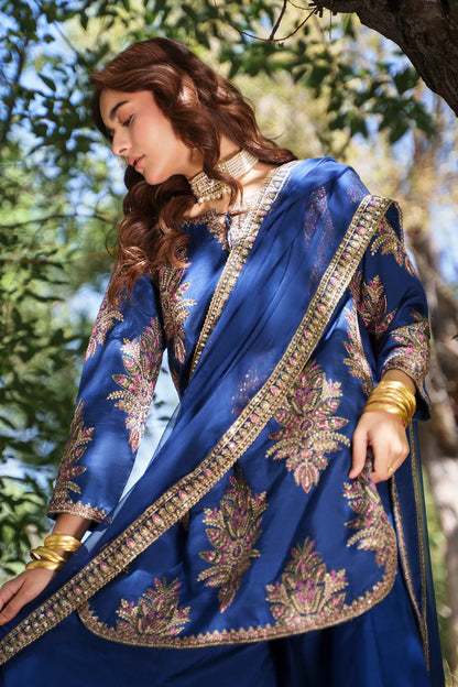 Embroidered Raw Silk CMA-6-440 3-piece suit|E176