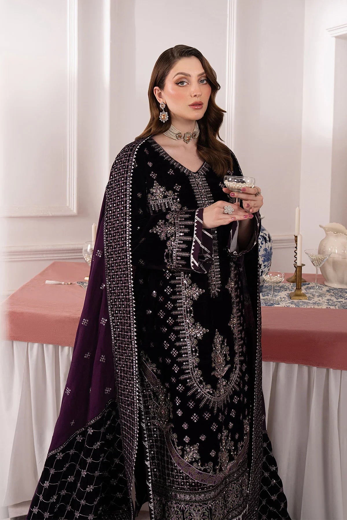 Noirah Collection High-Grade Velvet & Silk|E127