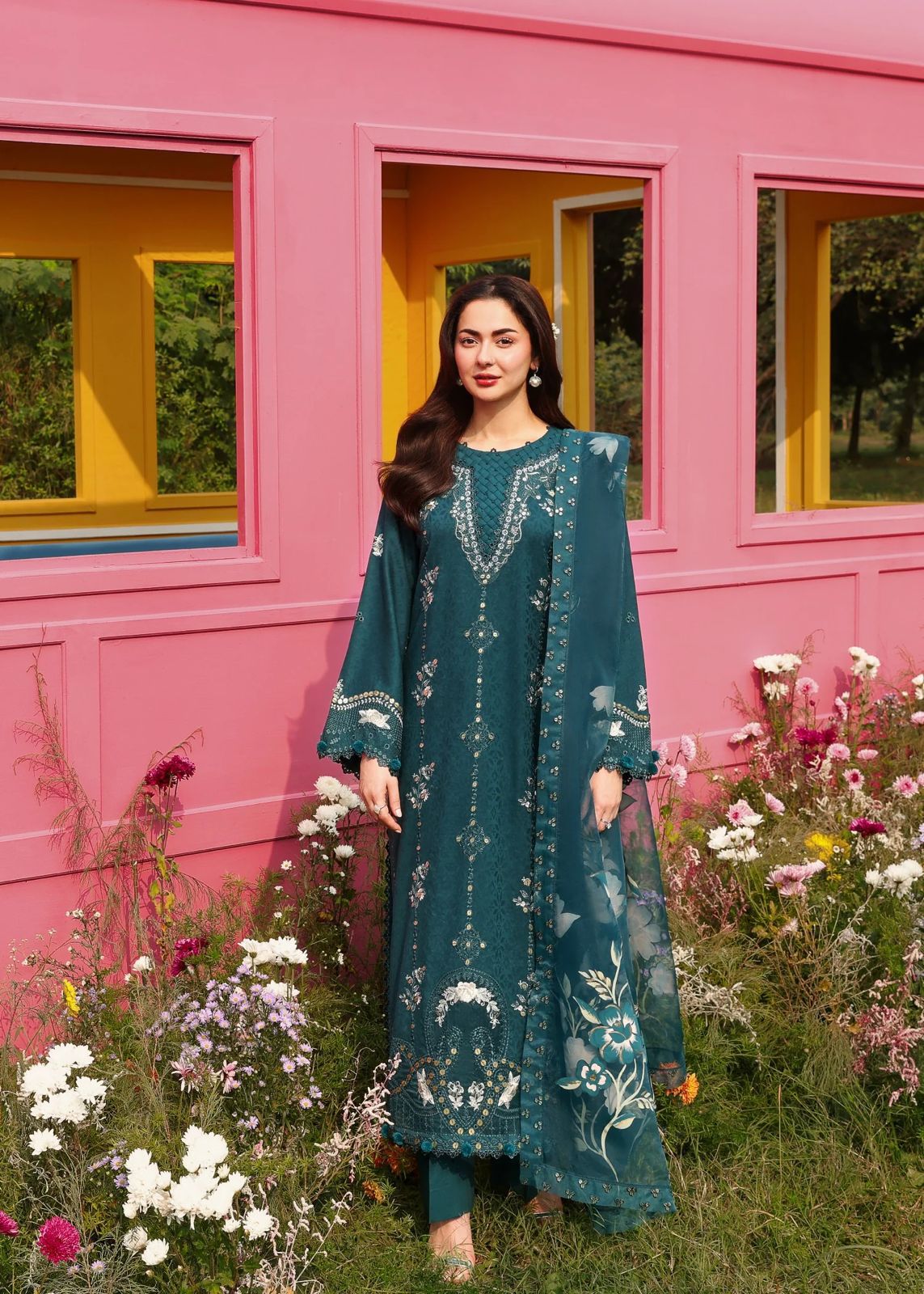 Hania Amir 3 piece embroidered Eid 2026