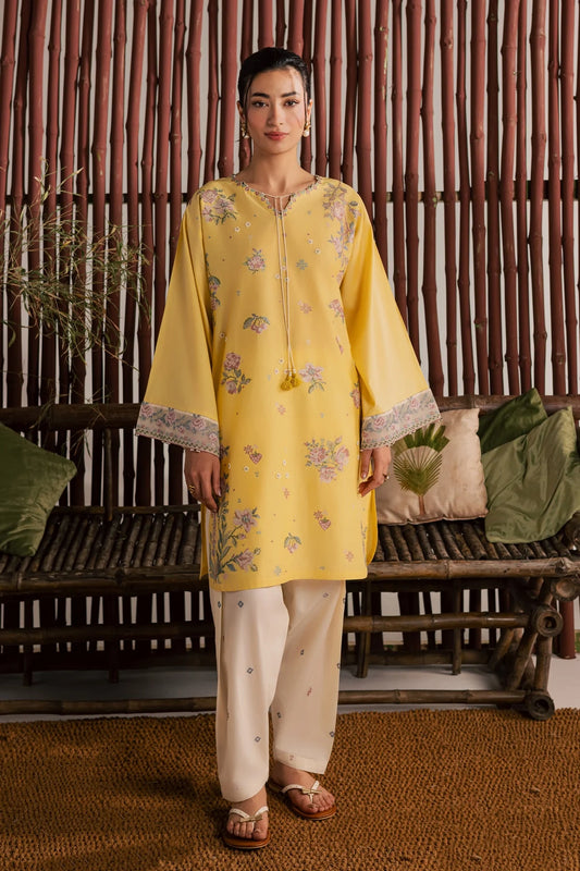 Batik Embroidered Dhanak 2-Piece Suit|E130