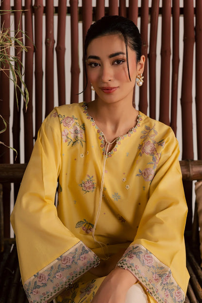Batik Embroidered Dhanak 2-Piece Suit|E130