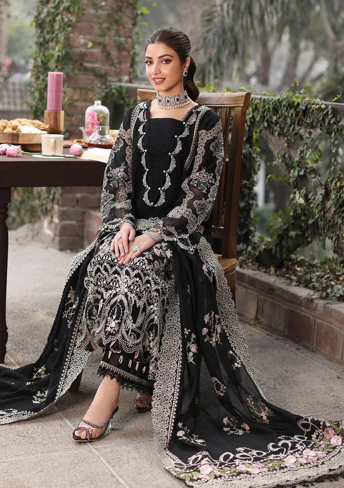 Kahf 3pc Unstitched Dhanak|E127