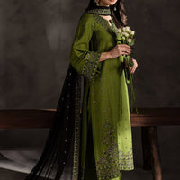 Ezzah 3pcs - Lawn Embroidered