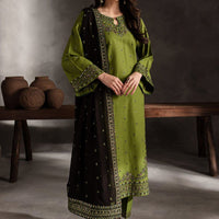 Ezzah 3pcs - Lawn Embroidered