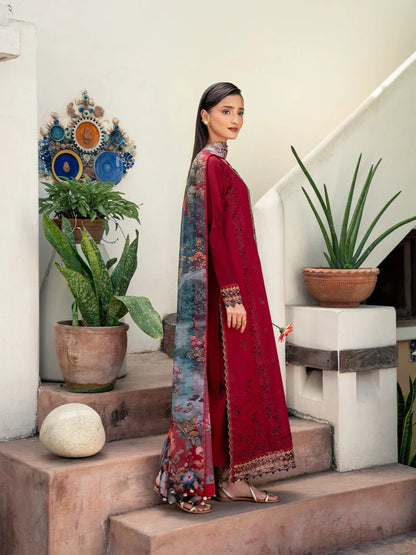 Mahrosh" Unstitched 3-Piece Embroidered Winter Collection|E117