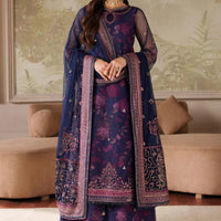 Zarif Zaneera Embroidered Net