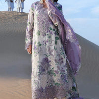 Nureh Lawn Embroidered & Printed 3 Piece