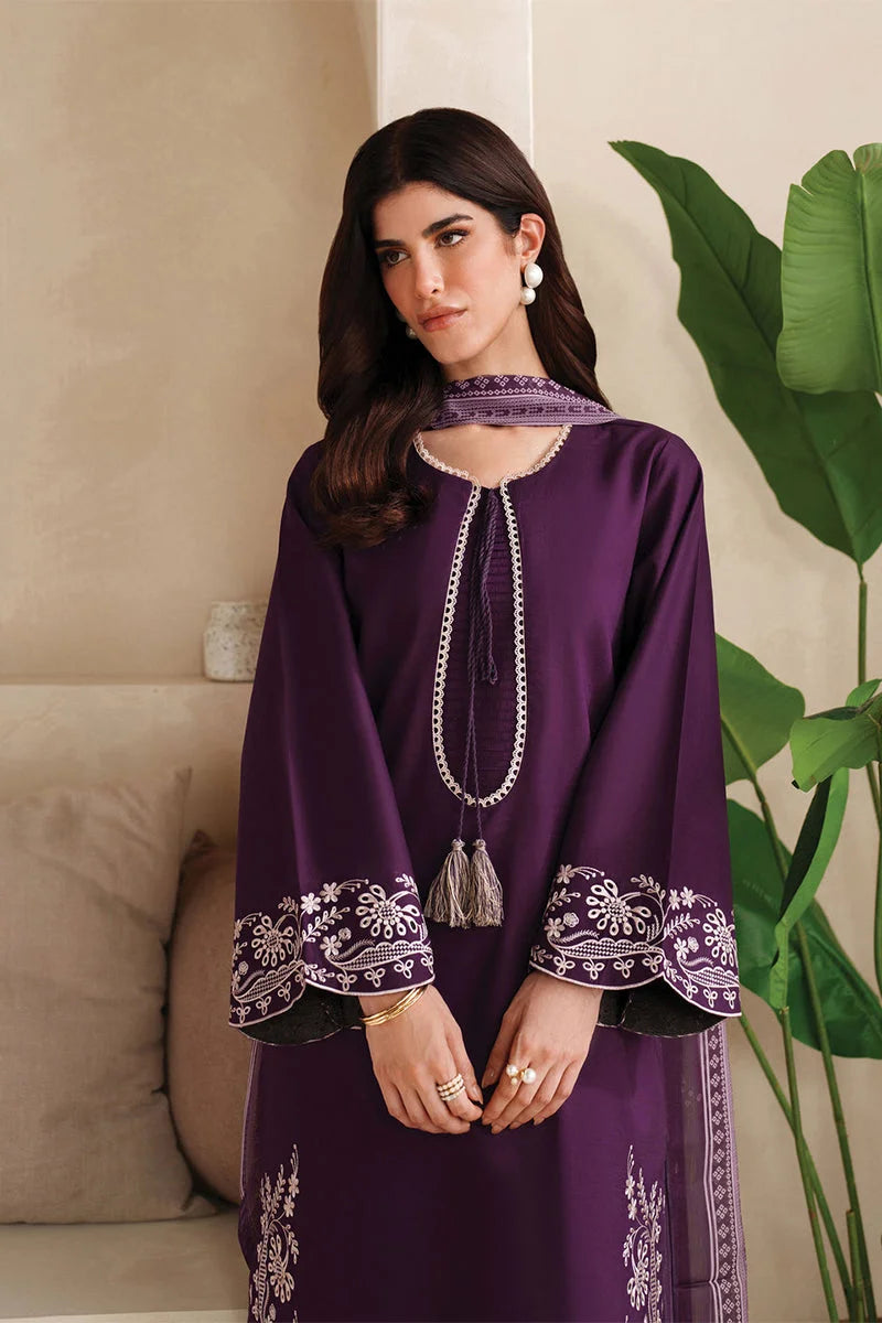 Garnet 3Pcs Embroidered