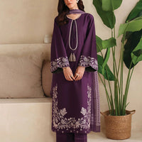 Garnet 3Pcs Embroidered