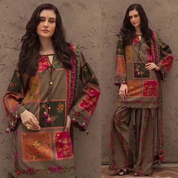 Aneelas Silk 3pc|E76