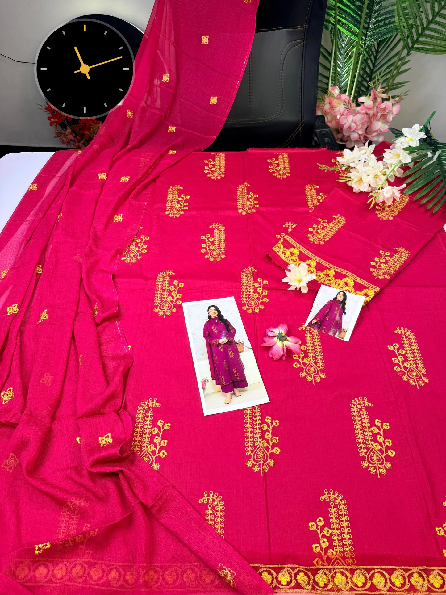 AMBER EMBROIDERED 3pc|E55