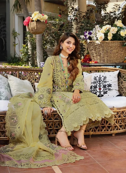 Pista Colour Winter Collection Embroidered Luxury 3-piece unstitched suit|E112
