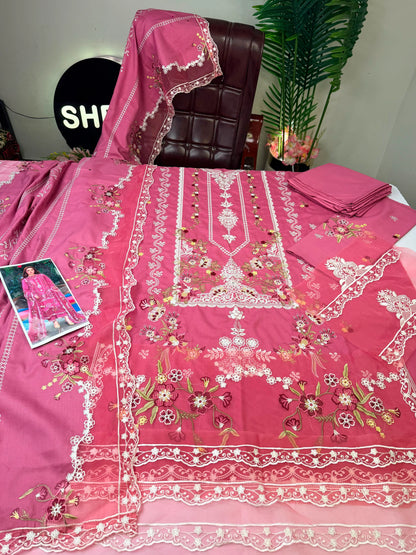 Embroidered Three-Piece Winter Stuff Suit|E107