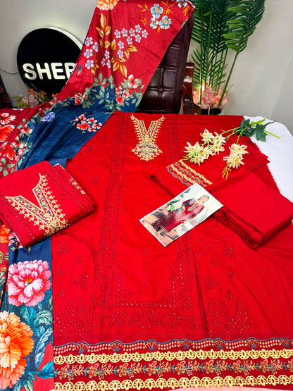 Mahrosh" Unstitched 3-Piece Embroidered Winter Collection|E117