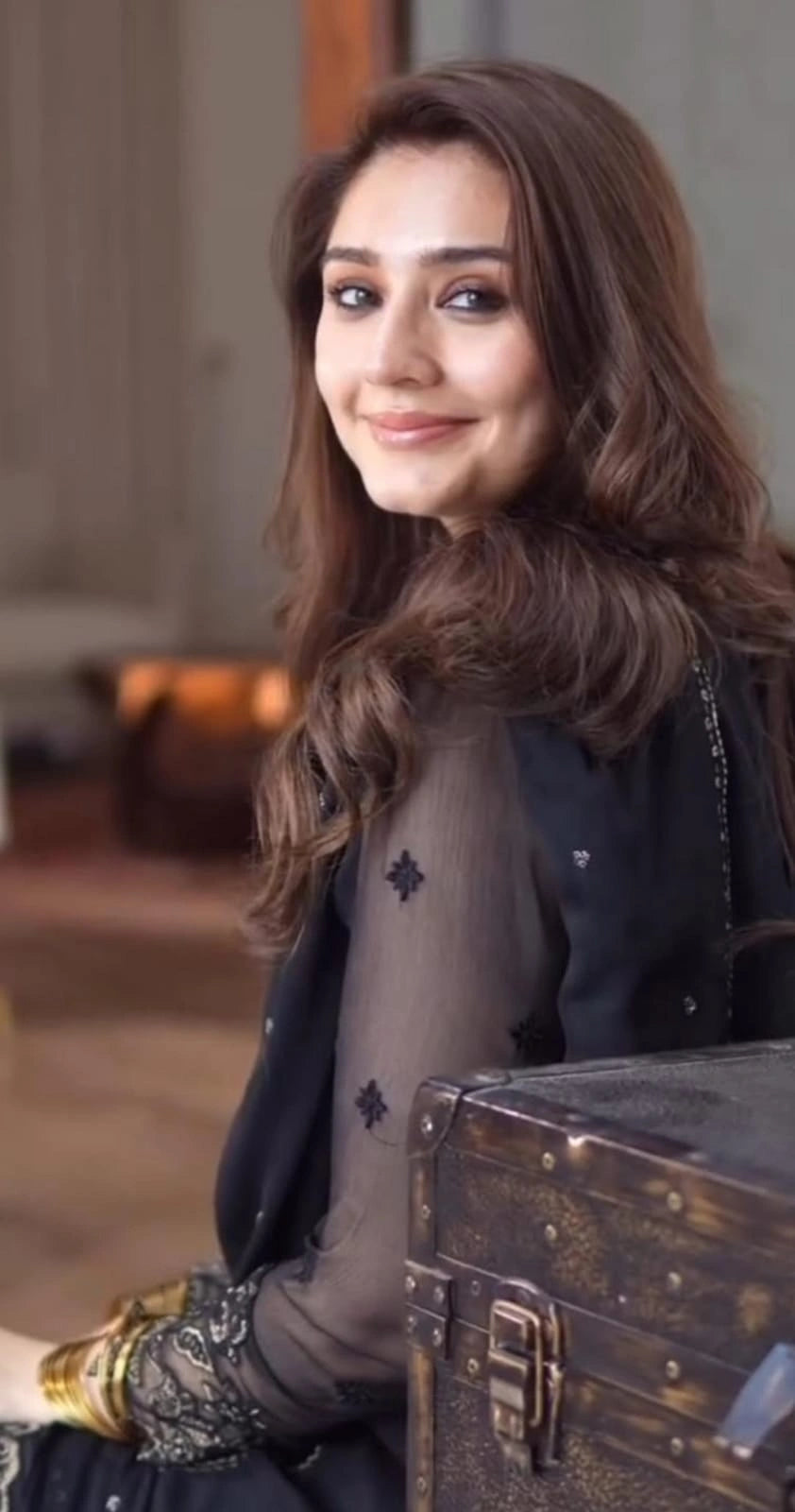 Dur-e-Fishan Black Chiffon Suit |E120