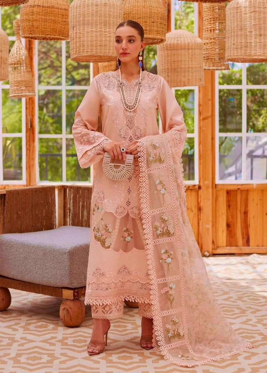 Crimson Peach And Green Dhanak Stuff|138