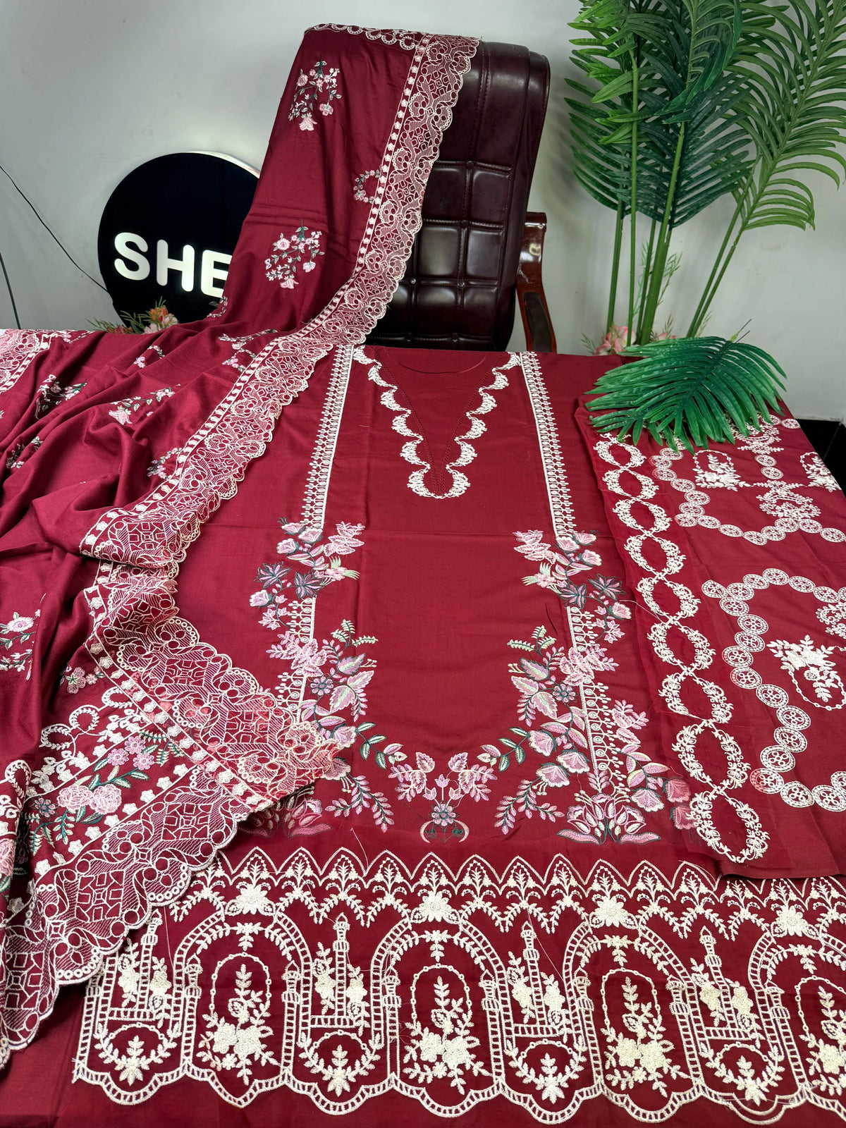Kahf 3pc Unstitched Dhanak|E127