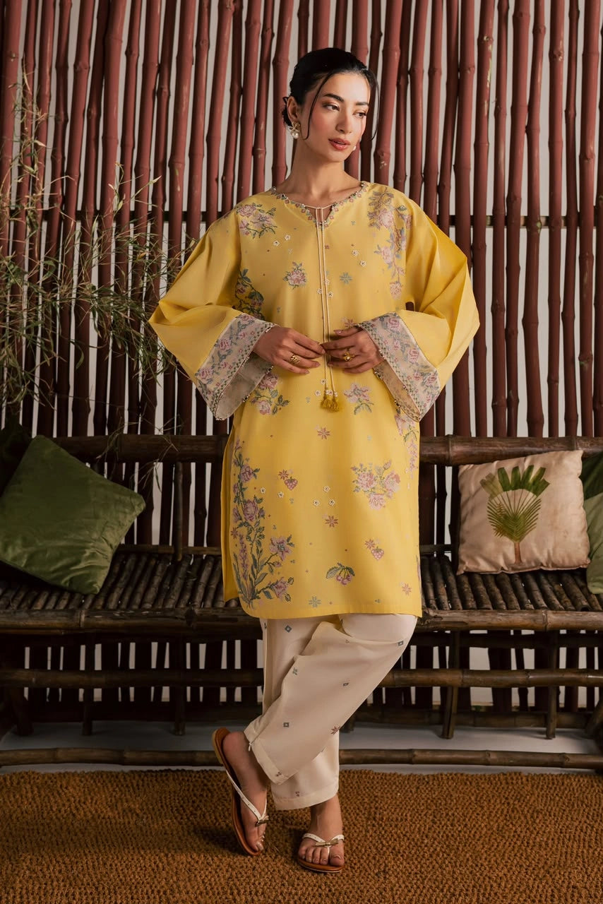 Batik Embroidered Dhanak 2-Piece Suit|E130