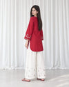 Embroidered Dhanak suit|E165