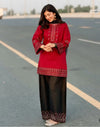2pc Red Black Suit|E184