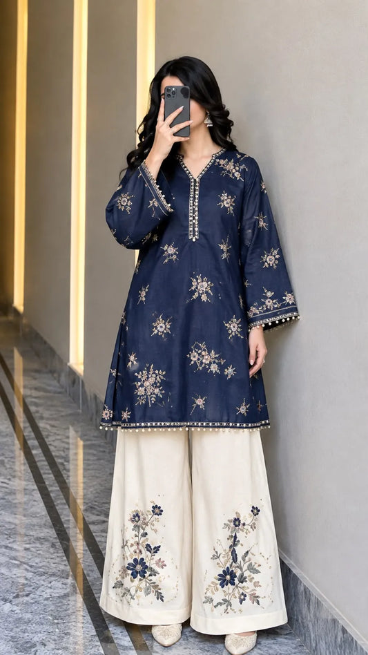 Dhanak Winter Embroidered 2 Piece Dress E|191