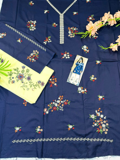 Dhanak Winter Embroidered 2 Piece Dress E|191