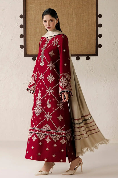 Jasmine Pashmina Wool Dhanak 3-Piece Suit|E205