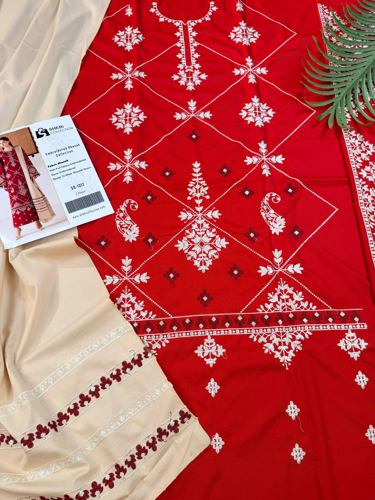 Jasmine Pashmina Wool Dhanak 3-Piece Suit|E205