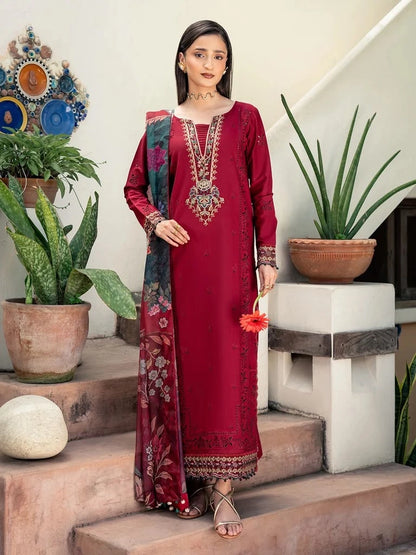 Mahrosh" Unstitched 3-Piece Embroidered Winter Collection|E117