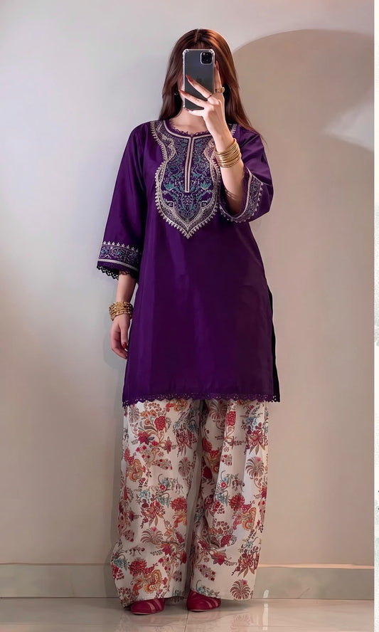 Kesar embroidered 2pc 3 Colours|142