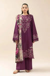 3 Piece Unstitched Heavy Embroidered Dhanak Suit E|192