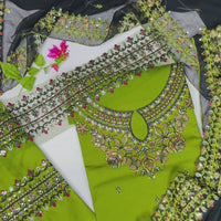 Ezzah 3pcs - Lawn Embroidered